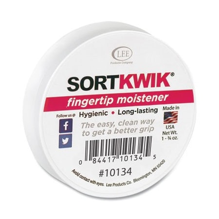 Lee Products Co LEE, Sortkwik Fingertip Moisteners, 1 3/4 Oz, Pink 10134